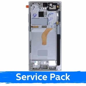 Vidurinis rėmas Samsung S908 S22 Ultra / Phantom White / (Service Pack)