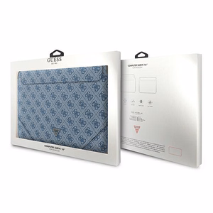 Guess 4G Uptown Triangle Logo dėklas 16" nešiojamam kompiuteriui - mėlynas