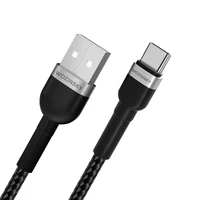 Wozinsky WNBAC2 USB-A / USB-C kabelis 2.4A 2m - juodas