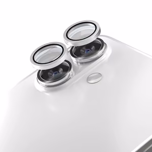 Etteri camera lens protector for iPhone 17 baltas