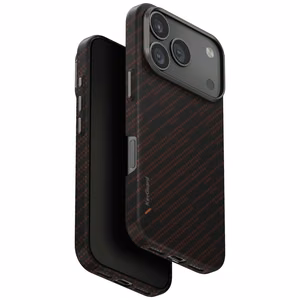 Uniq Keva EDGE Magclick įkrovimo dėklas telefonui iPhone 17 Pro - oranžinis