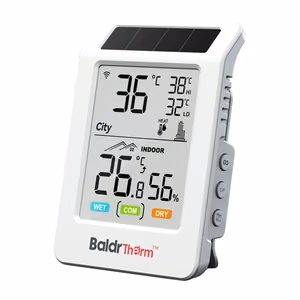 BALDRTHERM HCS596WB saulės energija maitinamas Wi-Fi termohigrometras