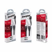 Energizer Classic - USB-C to USB-C connecting laidas 1.2m (juodas)