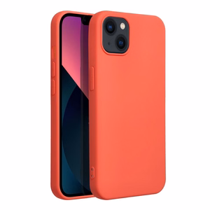 Silikoninis dėklas telefonui iPhone 13 persikinis