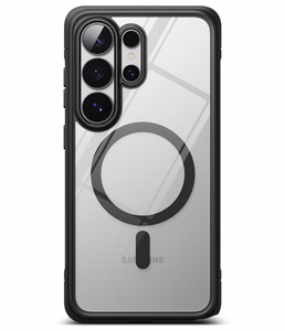Ringke Fusion Bold Magnetic MagSafe Dėklas for Samsung Galaxy S26 Ultra - Clear juodas