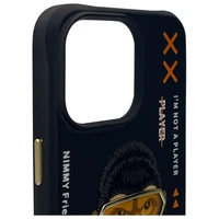 Nimmy Cool&Cute 2.0 beždžionės dėklas iPhone 15 Pro - juodas