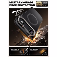 Supcase IBLSN Ares Flip Mag Magnetinis dėklas telefonui MagSafe iPhone 17 Air - juodas