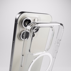 Puro Impact Clear D3O MagSafe silikono dėklas iPhone 16 Pro - skaidrus