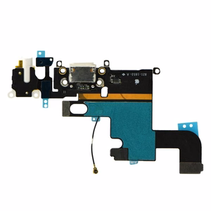 iPhone 6 4,7" Lightning jungtis ir ausinių lizdas - kosminė balta