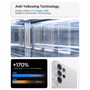 SPIGEN dėklas ULTRA HYBRID skirtas SAMSUNG S26 Ultra crystal clear