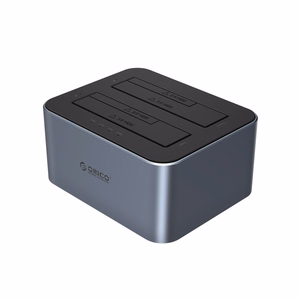 Orico 6626C3-C-V1 dviejų diskų dokas su klonavimo funkcija 2.5"/3.5" SATA HDD/SSD pilkas