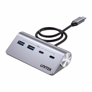 UNITEK aliuminio USB-C šakotuvas 2x USB-A 2x USB-C 5Gbps