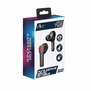 Беспроводные игровые наушники ART Bluetooth TWS + док-станция Type C AP-TW-G10 чёрные