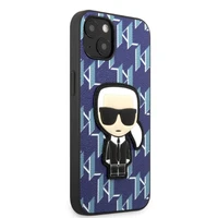 Karl Lagerfeld KLHCP13SPMNIKBL iPhone 13 mini 5.4" kietas dėklas mėlynas/mėlynas Monograma Ikonik Pleistras