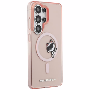 KARL LAGERFELD case for SAMSUNG S26 Ultra KLHMS26L6HCPSCP (Magnetic IML Peekaboo Choupette) pink