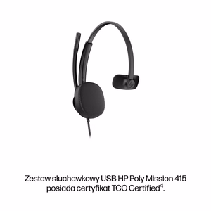 HP Poly Mission 415 USB laidinis ausinių rinkinys