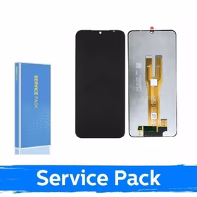 LCD ekranas suderinamas su Samsung A065 A06 (2024) Juodas (Service Pack / Aftermarket)(NF versija)