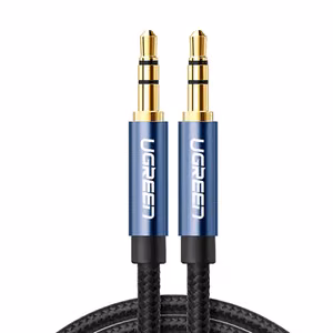 Ugreen AV112 AUX garso laidas tiesus minijack 3.5mm 1m - mėlynas