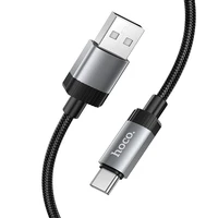 Kabelis USB A į USB C Hoco 3A 1 m X117 juodas