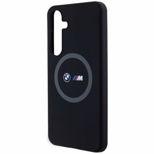 BMW M Silikoninis spausdintas žiedas Magnetinis dėklas telefonui Samsung Galaxy S24+ - juodas