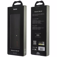 Dirželis Audi Sport Red Logo Silicone Watch Strap skirtas Apple Watch 40/41/42mm juodas