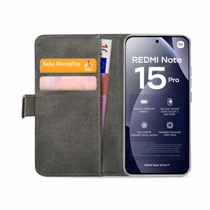 Mobilize Classic Gelly Wallet Book Dėklas Xiaomi Redmi Note 15 Pro juodas