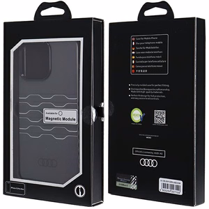 Audi IML MagSafe dėklas telefonui iPhone 15 Pro Max - juodas