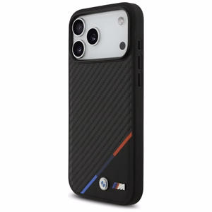 BMW M anglies trijų spalvų linija Magnētinis dėklas iPhone 17 Pro Max - juodas