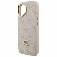 Guess 4G Strass Logo Magnetinis dėklas telefonui iPhone 17 - rožinė