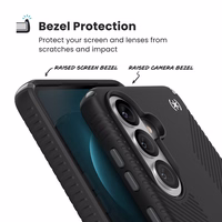 Speck Presidio2 Grip Magnet - Samsung Galaxy S26+ MagSafe dėklas (juodas/Slate pilkas/baltas)