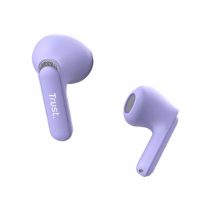 Trust Yavi Bluetooth TWS belaidės į ausis įdedamos ausinės su ENC, violetinės
