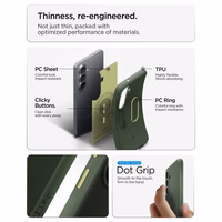 Spigen Nano Pop Mag MagSafe dėklas skirtas Samsung Galaxy S26 - žalias