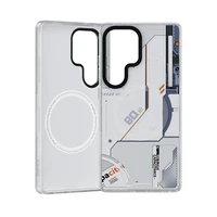 Benks Dynamic magnetinis Mecha dėklas (D045) Samsung Galaxy S25 Ultra telefonui, baltas