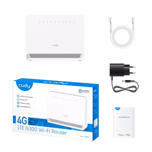 CUDY LT400E_EU belaidis maršrutizatorius Wi-Fi 300 Mbps 2.4 GHz 4G LTE SIM