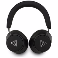 Guess Bluetooth ENC Saffiano Triangle Logo ausinės ant ausų - juodos