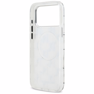 Karl Lagerfeld IML KL Monograma Magnetinis dėklas telefonui iPhone 17 Pro Max - baltas