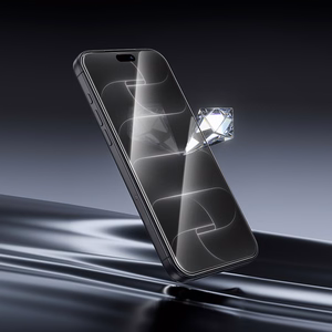 Borofone BF11 Armor Shield visą ekraną dengiantis grūdintas stiklas ekranui, HD, skirtas iPhone 17e/16e/14/13/13 Pro