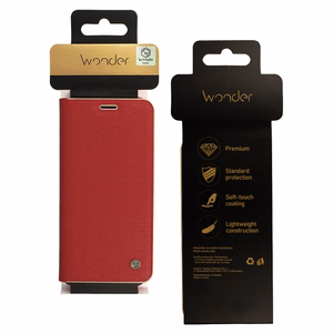 Wonder Frame dėklas Iphone 17 Pro Max raudonas