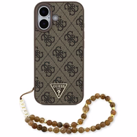 Guess 4G Strap Triangle Logo Magnetinis dėklas telefonui iPhone 17 - ruda