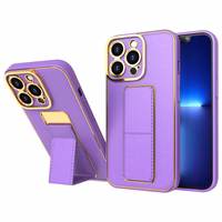 Naujas Kickstand dėklas telefonui iPhone 12 Pro su stovu violetinis