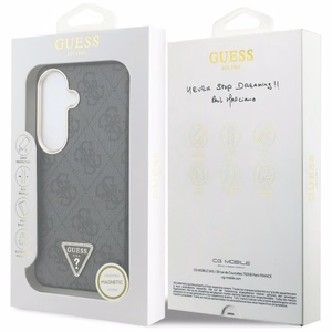 Guess dėklas 4G Triangle Logo MagSafe skirtas Samsung Galaxy S26 Plus juodas
