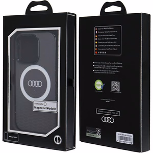 Audi IML Big Logo Magnetinis dėklas iPhone 14 Pro - juodas