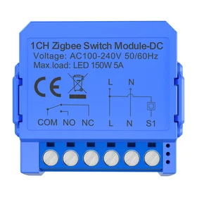 1-channel ZigBee switch module with voltage-free contact Avatto ZWSM16-DC32V-1