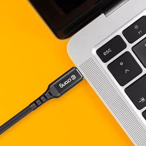 Crong Armor Link USB-A–USB-C laidas, 25 cm, 60 W PD, 3 A, juodas