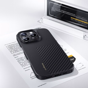 Benks Montage Magnetinis Armor Air Kevlar dėklas PC rėmas 600D+1500D (MB65) Iphone 16 Pro juodas