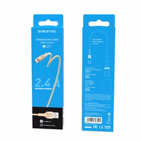 Borofone Kabelis BX21 Išskirtinis - USB į Micro USB - 2,4A, 1 metras, auksinis