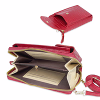 Megztas krepšys telefonui GCW12 raudonas