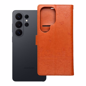 MEZZO Book Dėklas Redmi Note 15 PRO 4G katės rudas