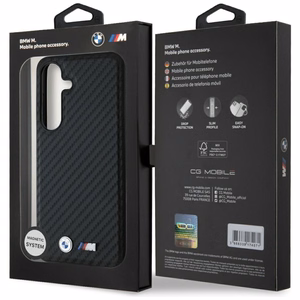 BMW odinis anglies Magnetinis dėklas telefonui Samsung Galaxy S25 - juodas