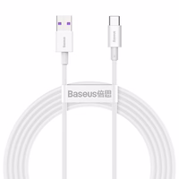 USB kabelis Baseus Superior iš USB į Type-C 66W 2.0m baltas CATYS-A02